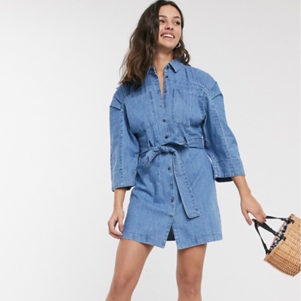 Denim Mini-Dress 💙